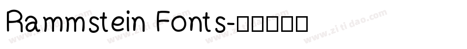 Rammstein Fonts字体转换